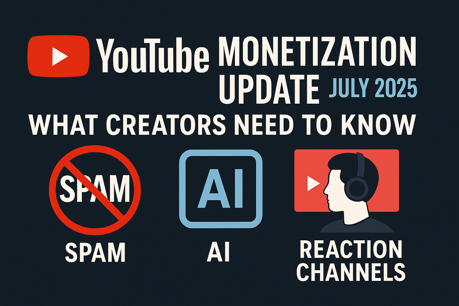 YouTube Monetization Update – July 2025